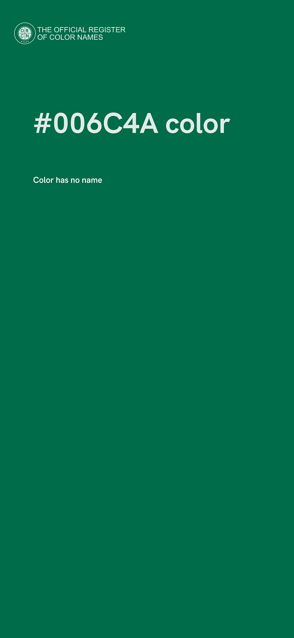 #006C4A color image