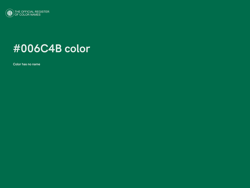 #006C4B color image