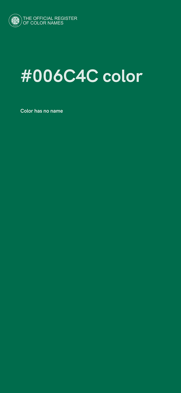 #006C4C color image