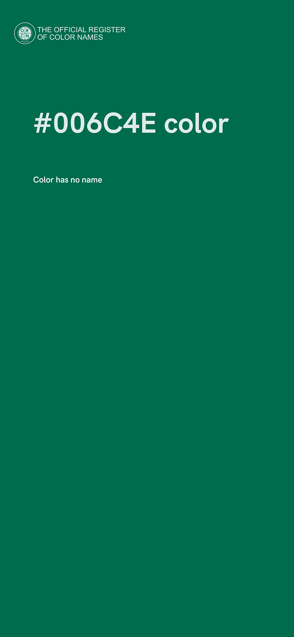 #006C4E color image