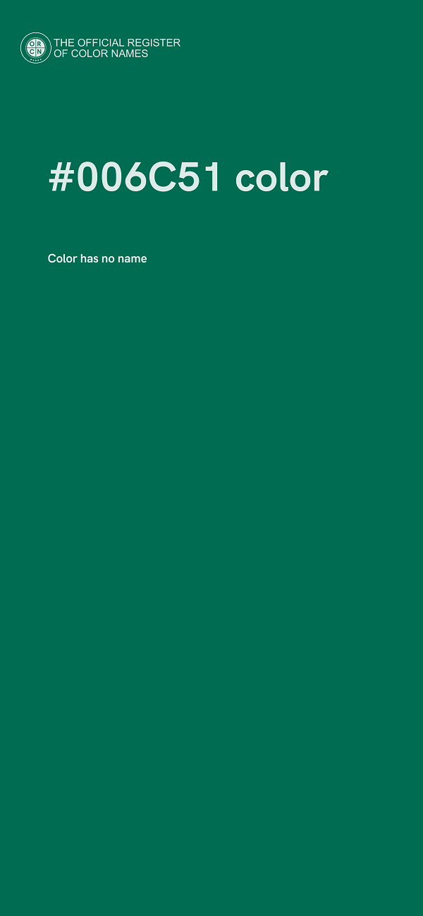 #006C51 color image