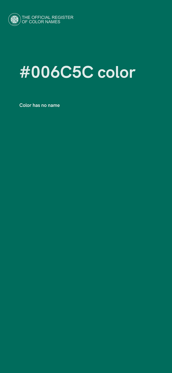 #006C5C color image
