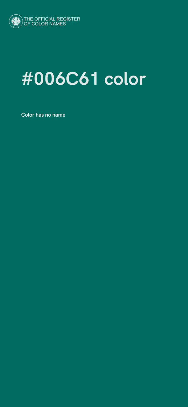 #006C61 color image