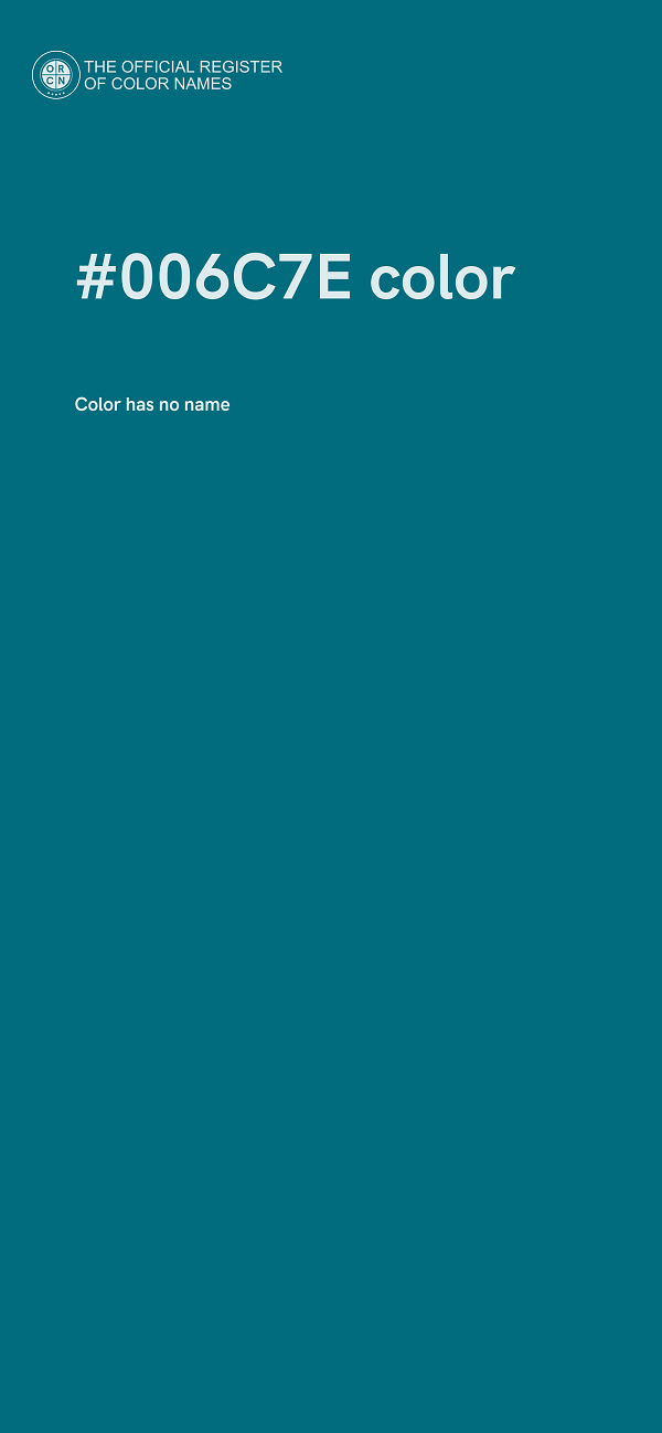 #006C7E color image