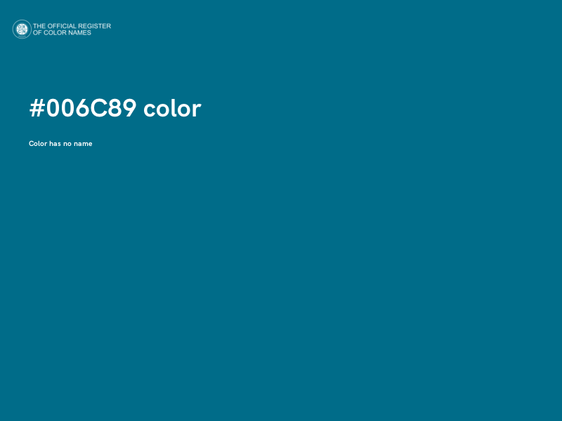 #006C89 color image
