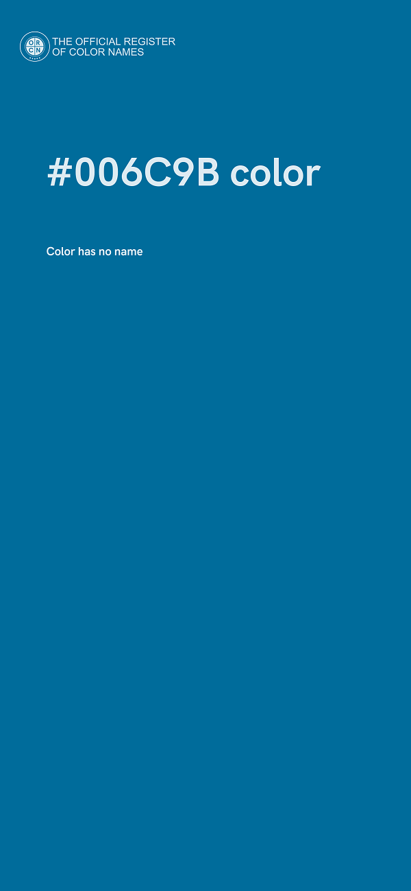 #006C9B color image
