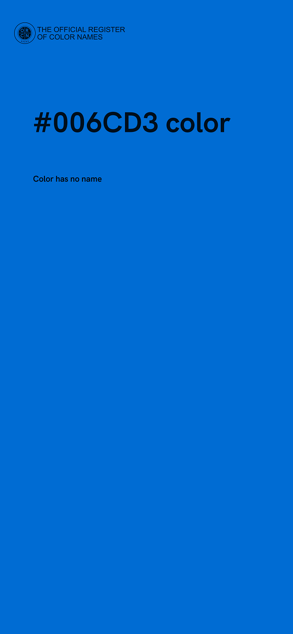 #006CD3 color image