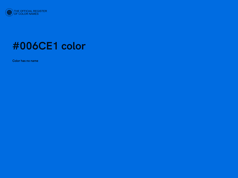 #006CE1 color image