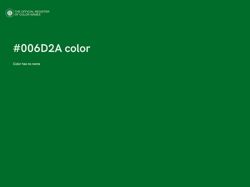 #006D2A color image
