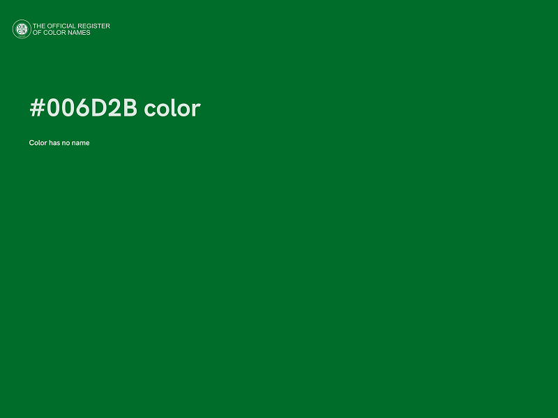 #006D2B color image