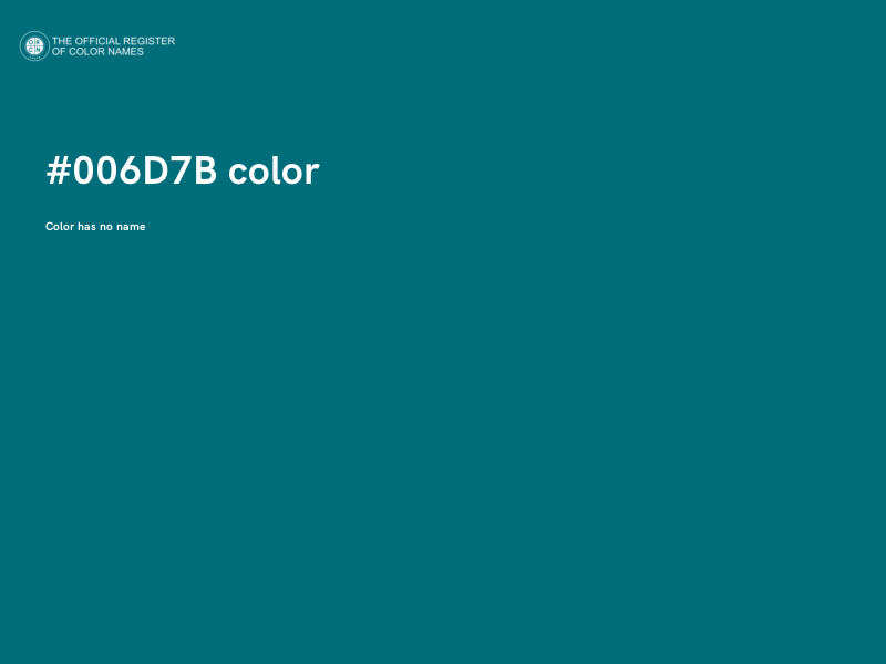#006D7B color image