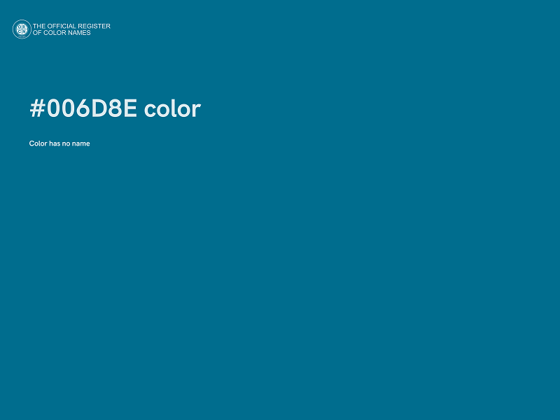 #006D8E color image