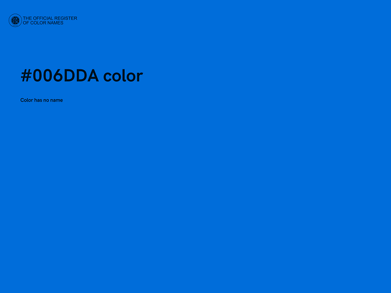 #006DDA color image