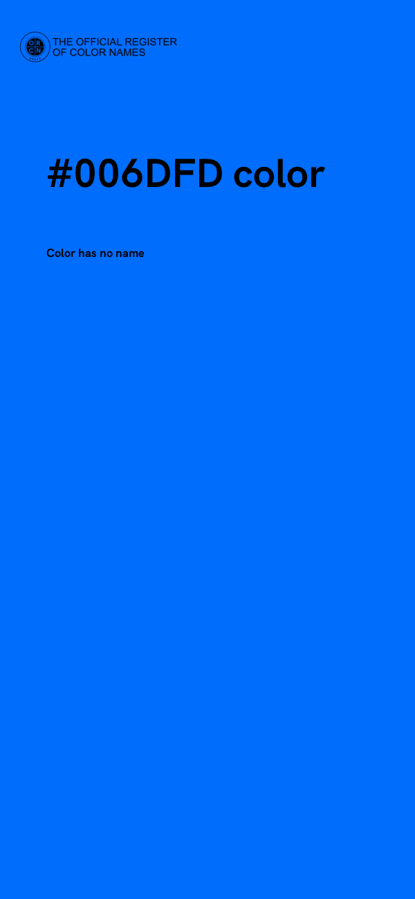 #006DFD color image