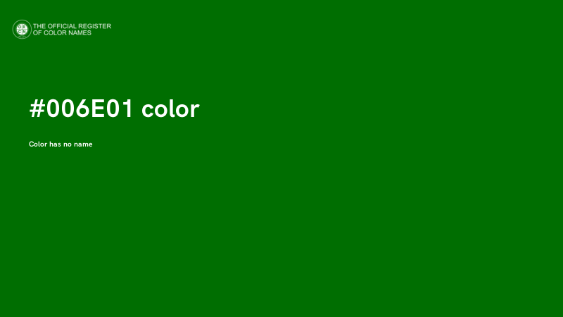 #006E01 color image