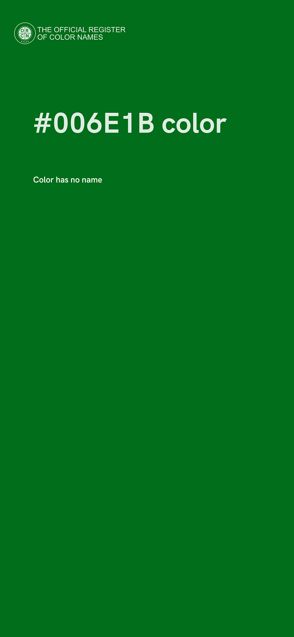#006E1B color image