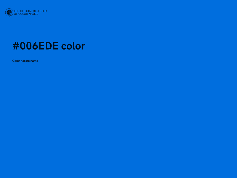 #006EDE color image