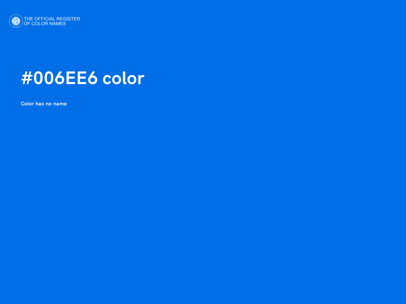#006EE6 color image