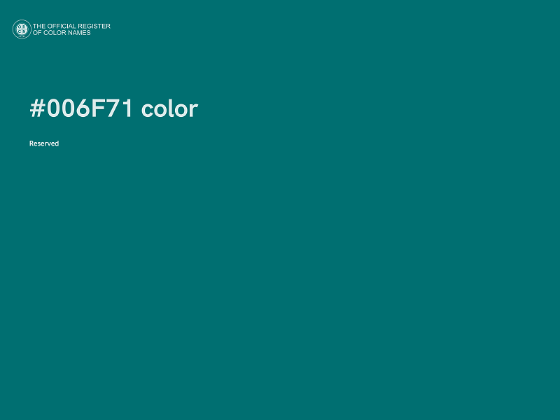 #006F71 color image