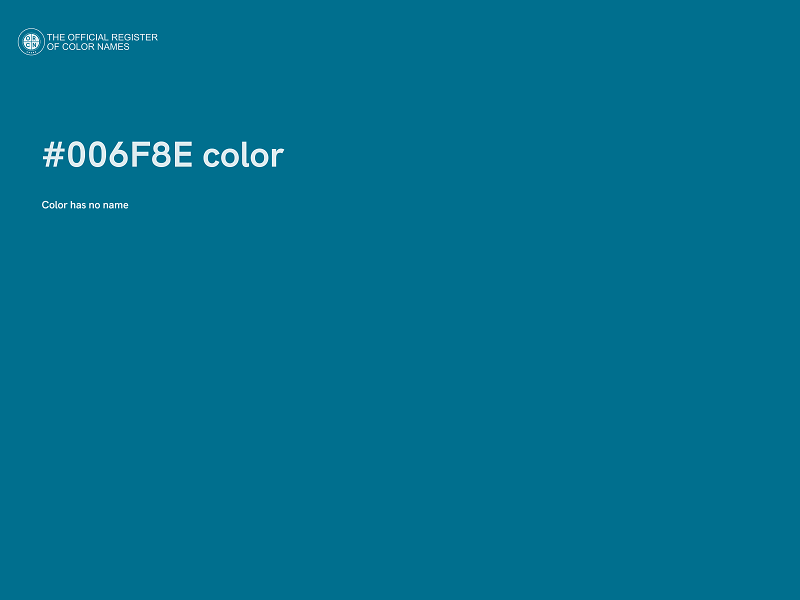 #006F8E color image