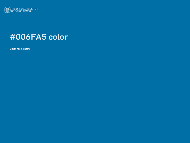 #006FA5 color image