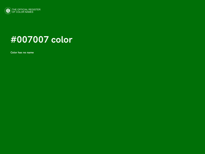 #007007 color image