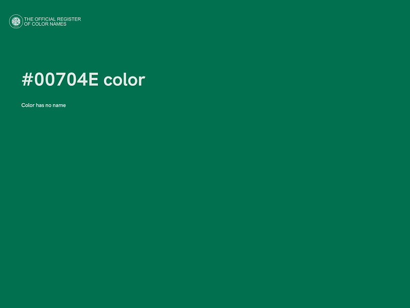 #00704E color image
