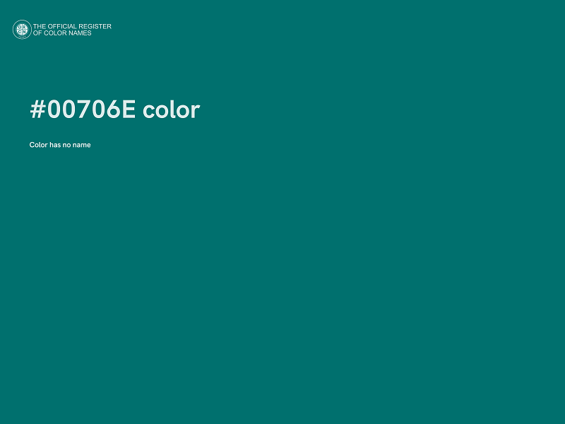 #00706E color image
