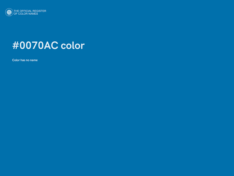 #0070AC color image