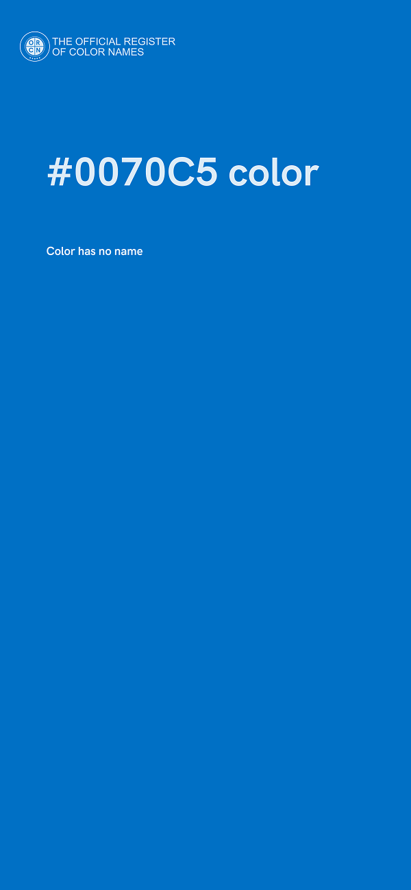 #0070C5 color image