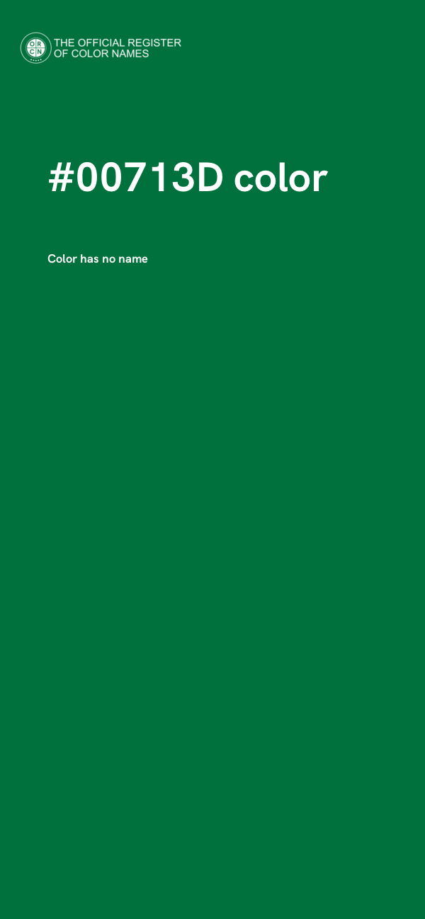 #00713D color image