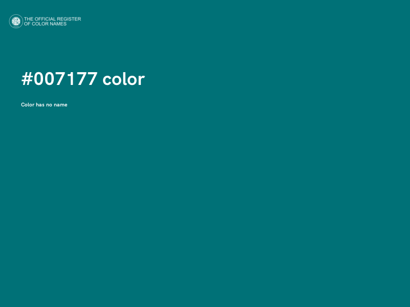 #007177 color image