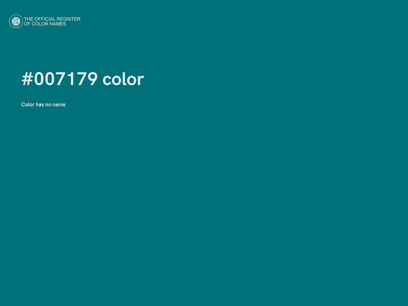#007179 color image