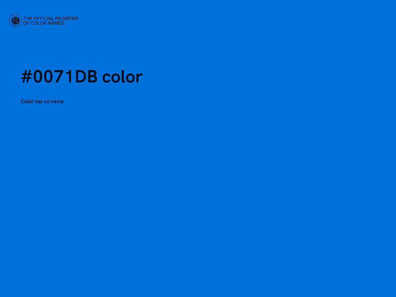 #0071DB color image