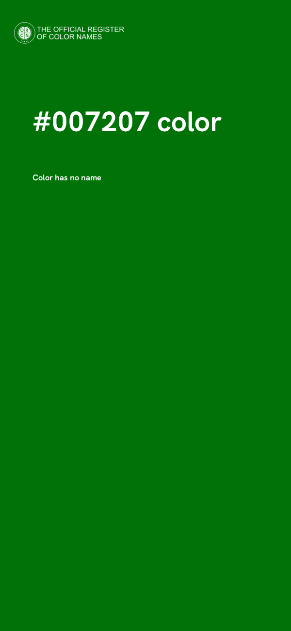 #007207 color image