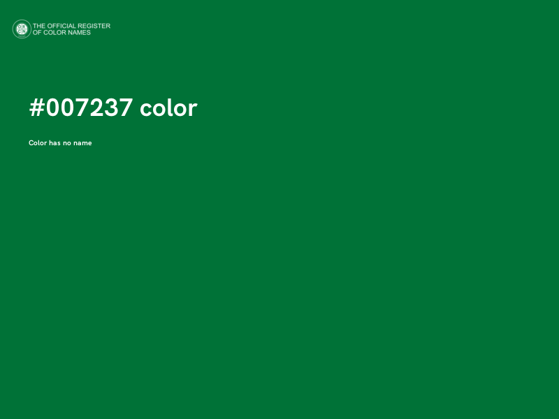 #007237 color image