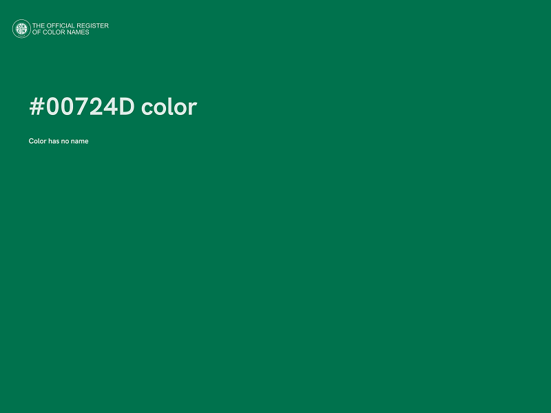 #00724D color image