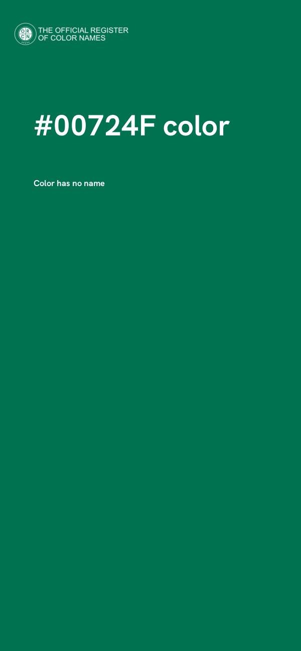 #00724F color image