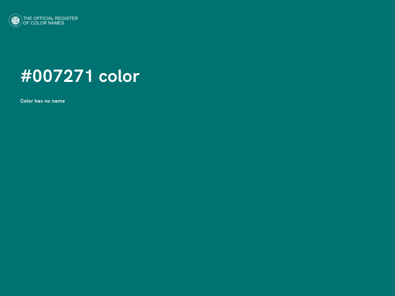#007271 color image