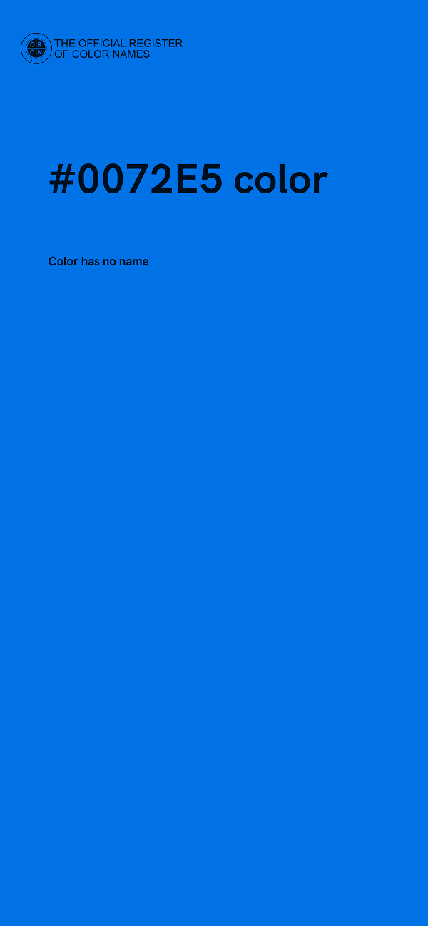 #0072E5 color image