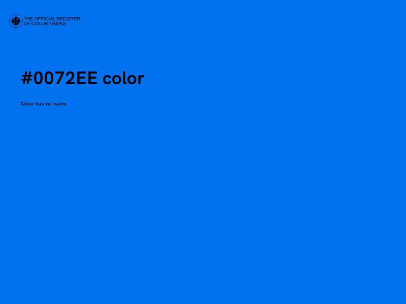 #0072EE color image
