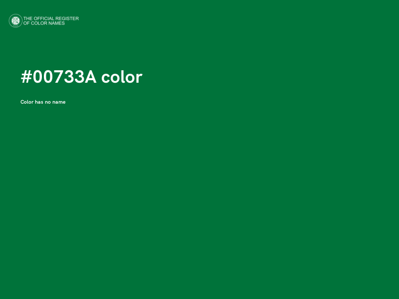 #00733A color image