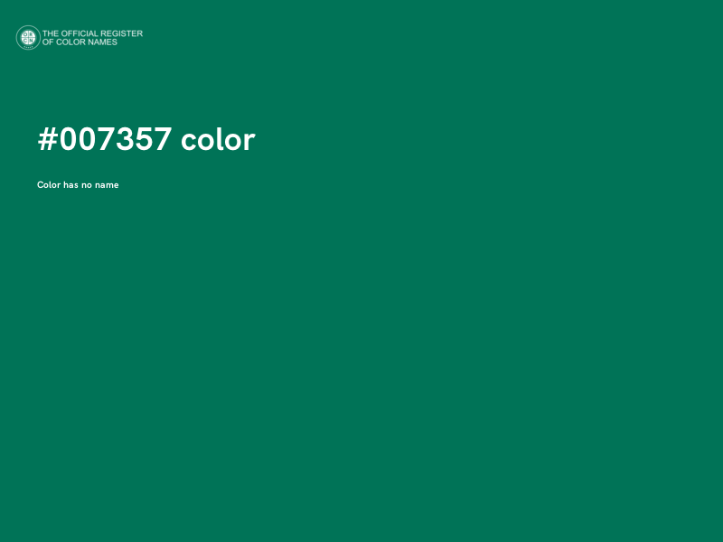#007357 color image
