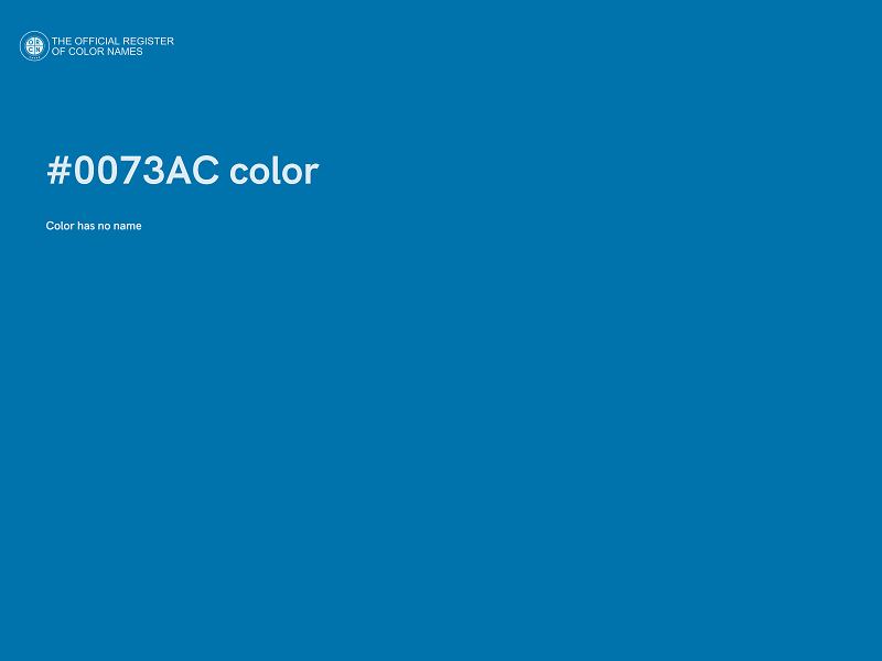 #0073AC color image