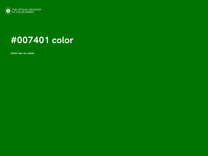 #007401 color image