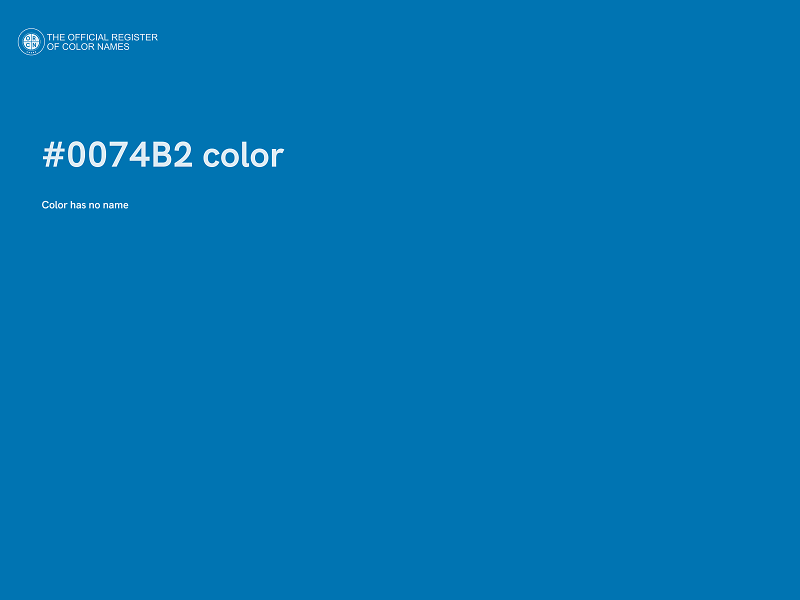 #0074B2 color image