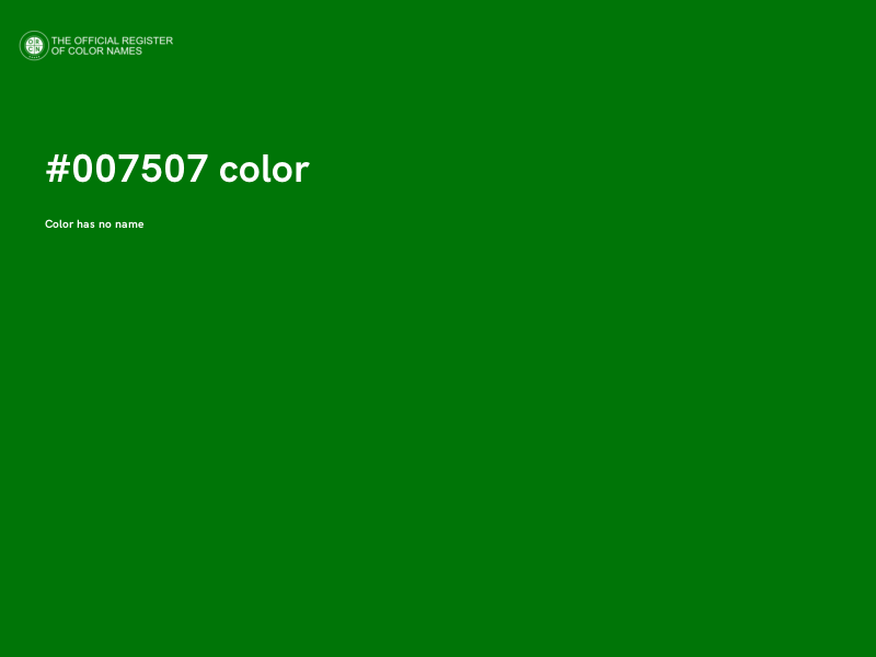 #007507 color image