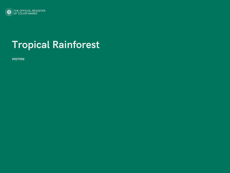 #00755E - Tropical Rainforest color image