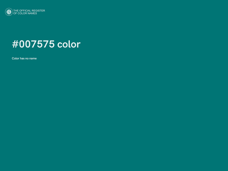 #007575 color image