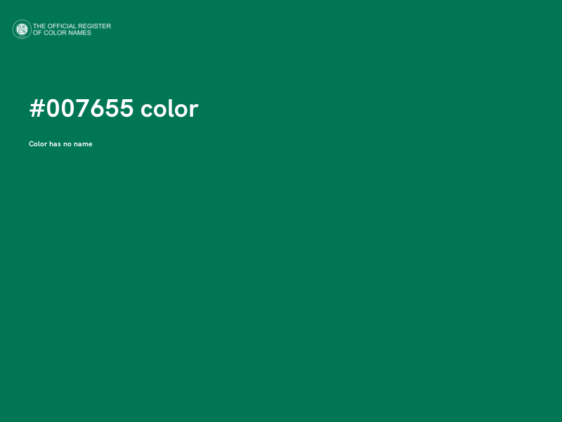 #007655 color image